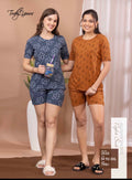 TY#2510 ALLOVER SHORTS NIGHT SUIT