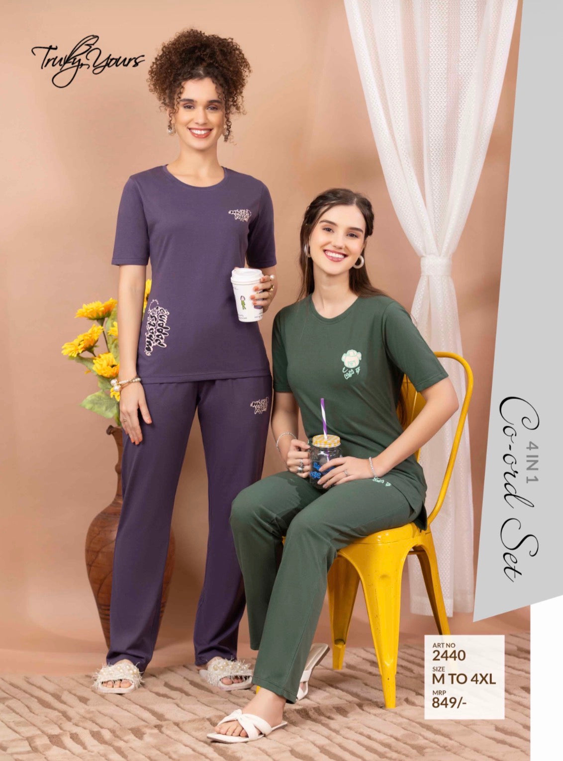 TY#2440 4 IN 1 CO-ORD SET