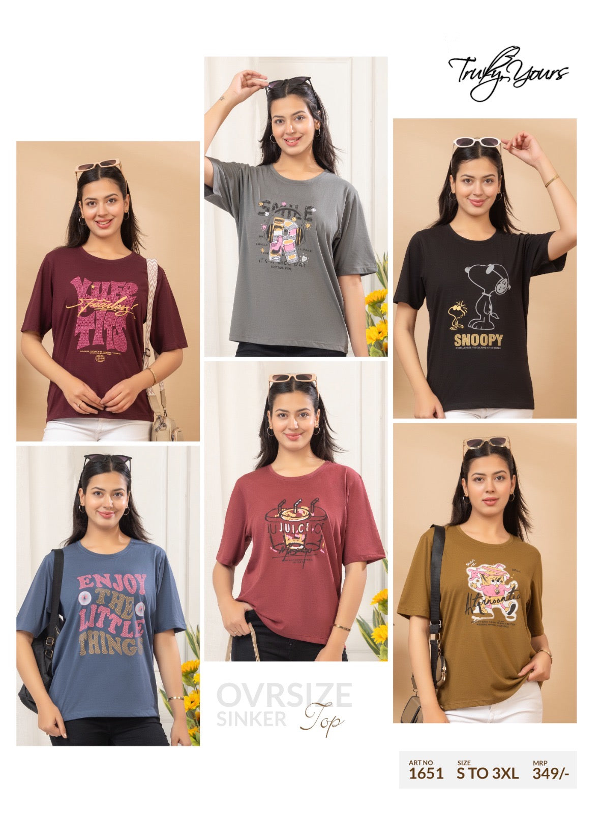 TY#1651 OVERSIZE SINKER TOP