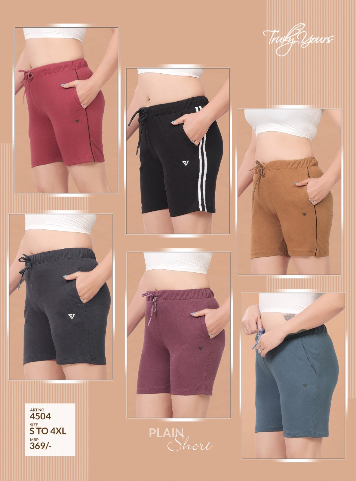 TY#4504 PLAIN SHORTS