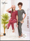 TY#2442 4 IN 1 EMBROIDERY CO-ORD SET
